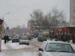 Улица Фадеева после снегопада.